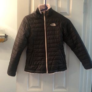 Girls North Face Jacket Reversible